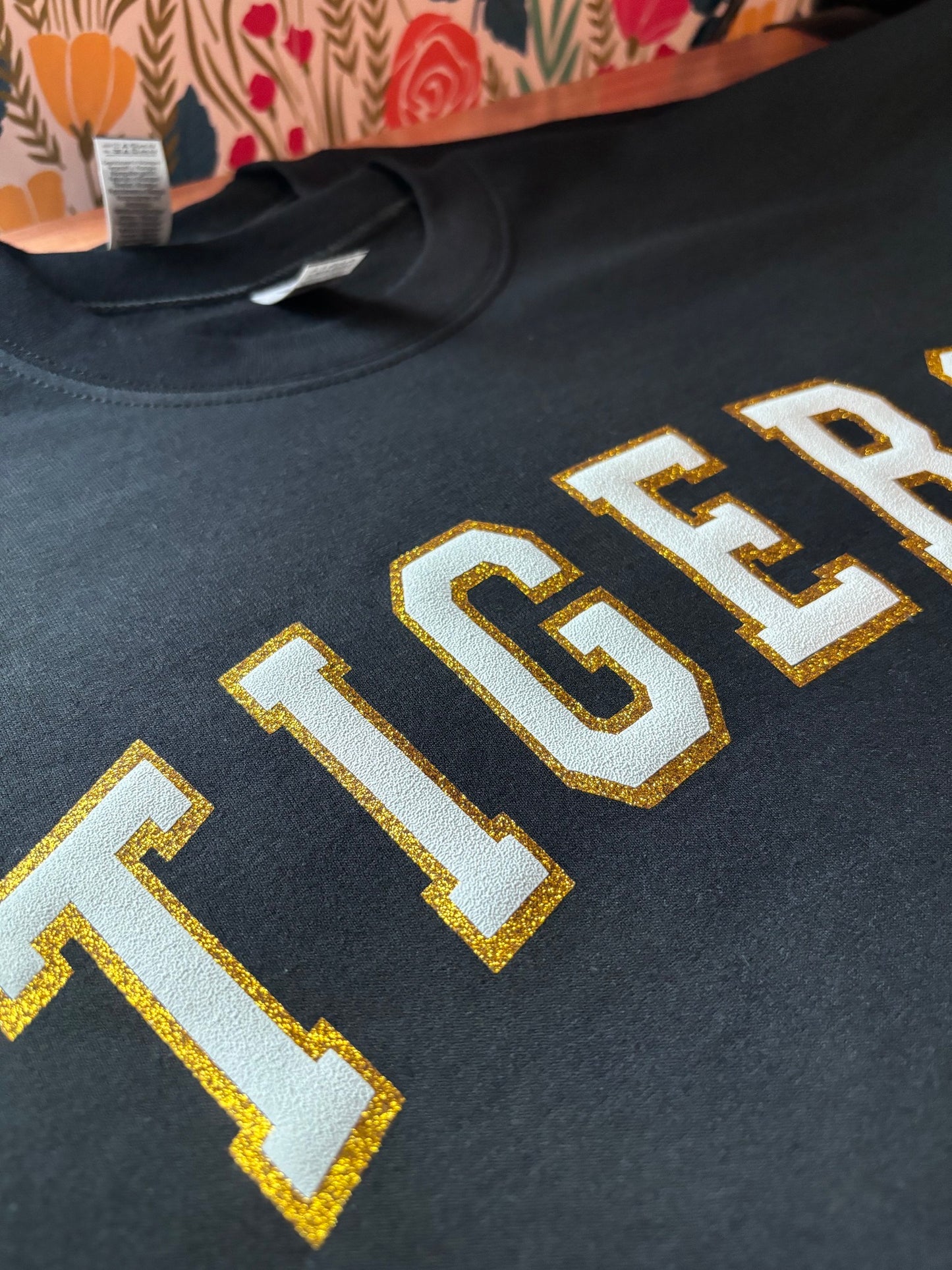 Faux Chenille Patch Sweatshirt