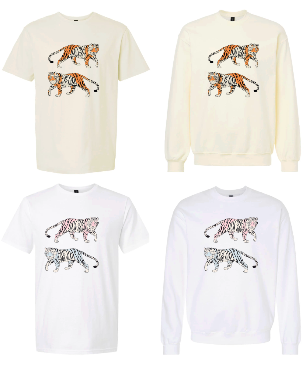 Retro Walking Tiger