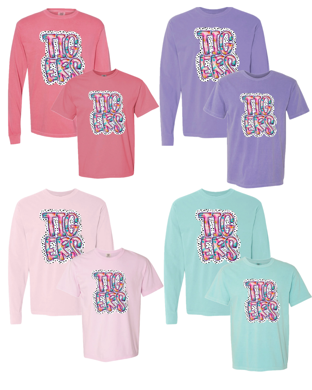 Paint Splatter Tigers