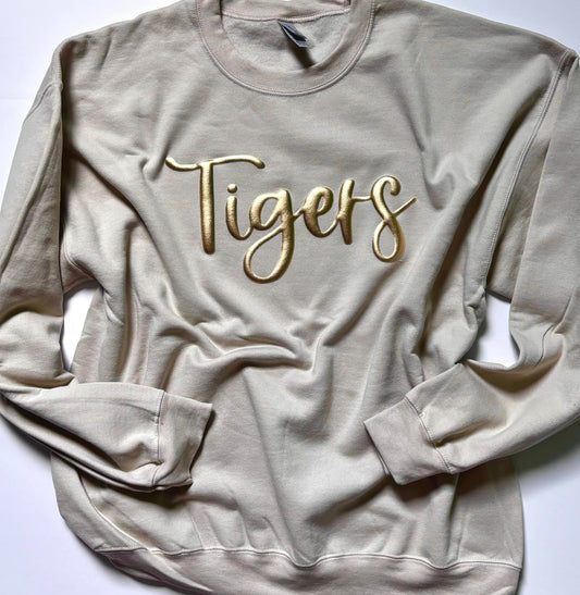 Metallic Puff Sweatshirt