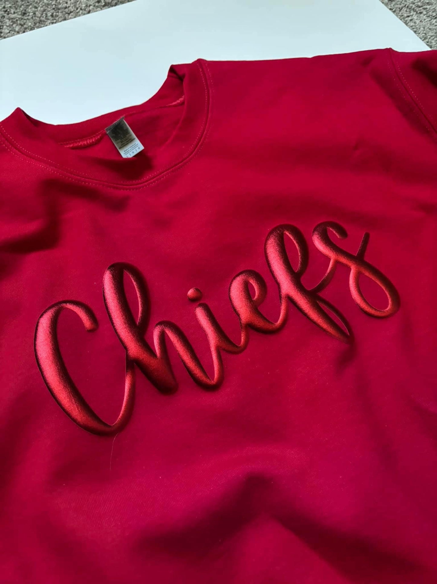 Metallic Puff Sweatshirt