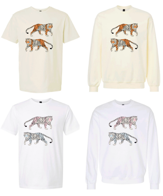 Retro Walking Tiger
