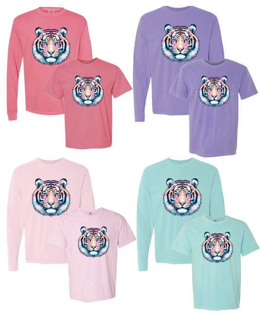 Pastel Tiger Face