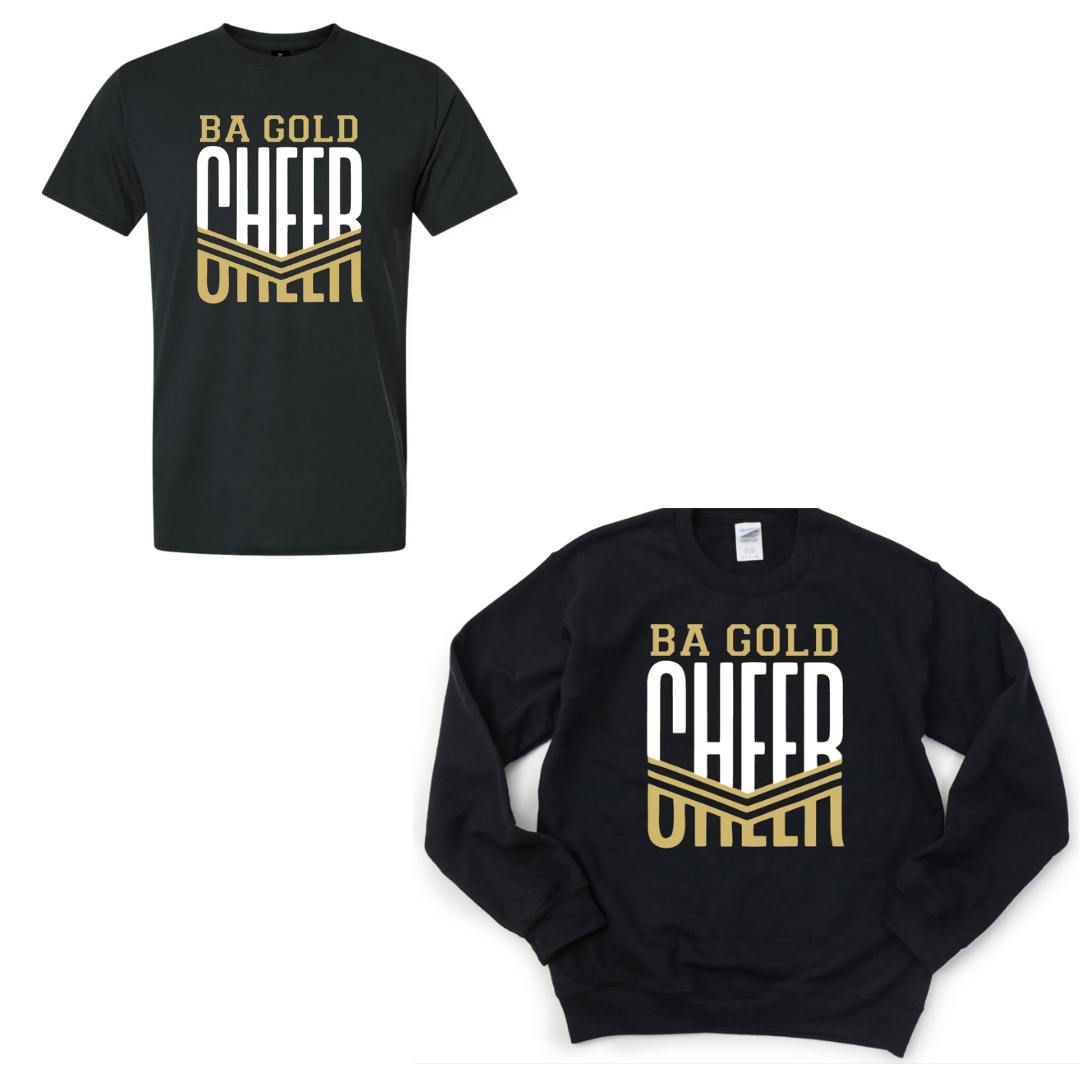 BA Gold Cheer Team Design