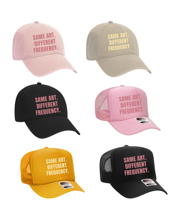 Same Art Different Frequency Hats – Breezy Co Designs